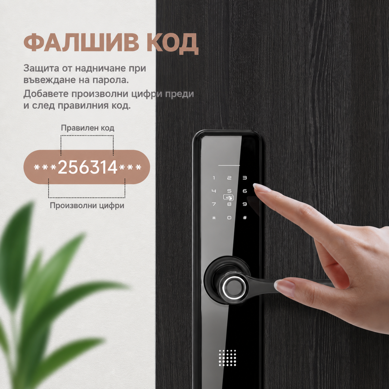 Защита с фалшив код