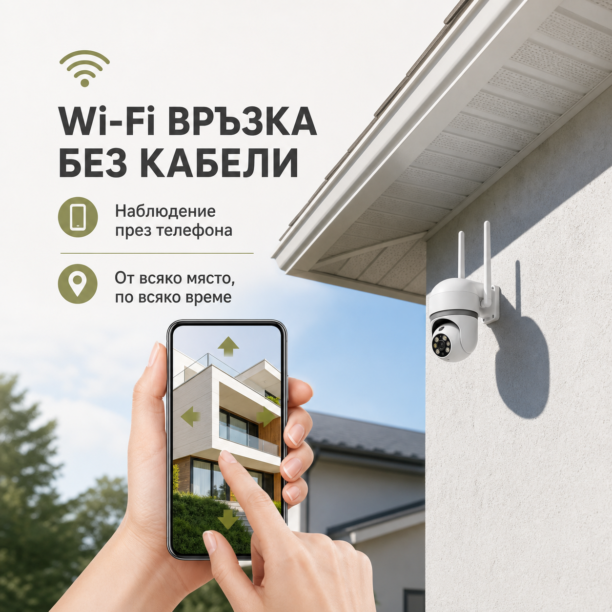 Wi-Fi наблюдение през мобилен телефон